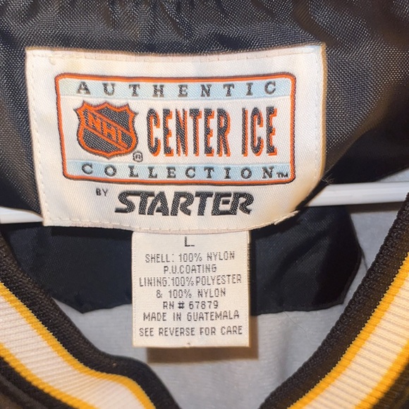 Penguins Starter Jacket 🐧 Vintage NHL Pullover Size Large - Picture 3 of 4
